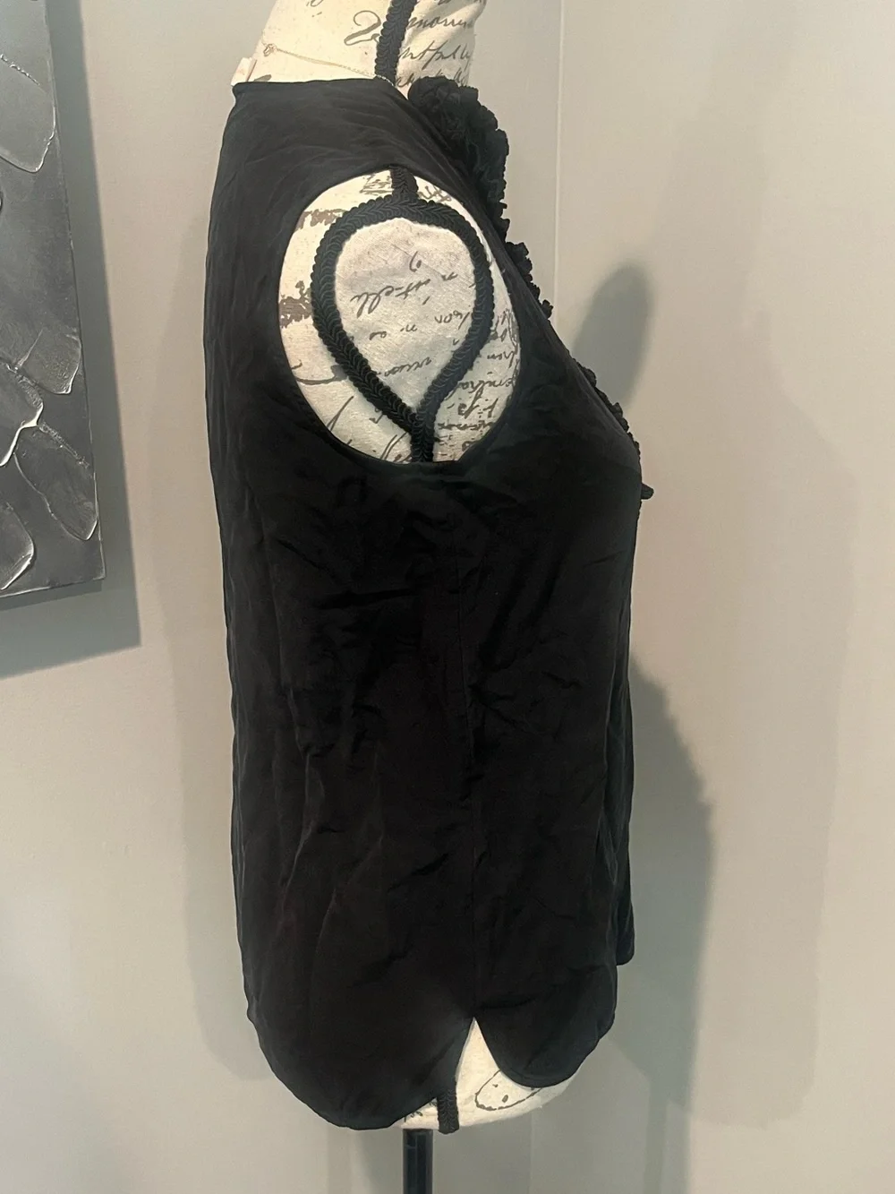 Tory Burch 100% Silk Ruffle Sleeveless Blouse
